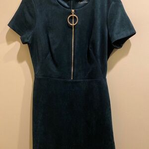Calvin Klein faux velvet dress